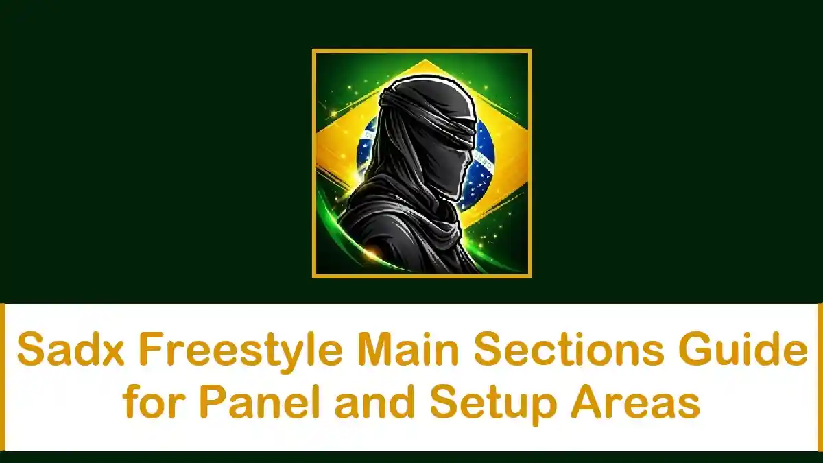 Sadx Freestyle Main Sections Guide for Panel and Setup Areas